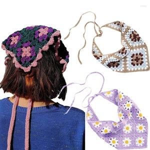Scarves Aztec Floral Crochet Headband For Women Knitting Printing Bandanas Turban Headbands Fashion Elastic Hairbands Hair Accessories