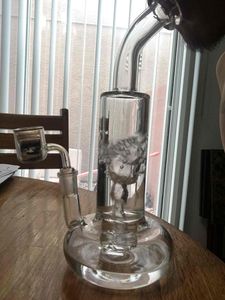 10,6 pollici Narghilè tornado bong tubi dell'acqua beaker base bong dab rig inebriante pipa da fumo in vetro con ciotola da 18 mm