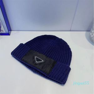 Gorro/caveira tampas outono de inverno lã unissex emenda de malha de malha masculino hip-hop