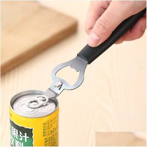 Öppnare Creative MTI Function Openers Rostfritt stål Bottle Pop Top Can Opener Safety Non Rusty Kitchen Accessories Hållbara DHGARDEN DHMTM