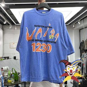 T-shirt da uomo Vintage RRR123 T Shirt Uomo Donna T-shirt migliore qualità RRR 123 Tee Top oversize T221130