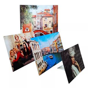 Sublimation Photo Frames Aluminium Photo Painéis com Stands Desktop Wall Frame Decorações de casa Impressão personalizada