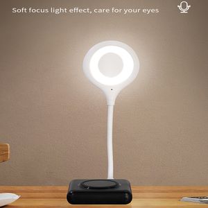LED Smart Desk Lamp Operated Voice Night Night Light Lumin