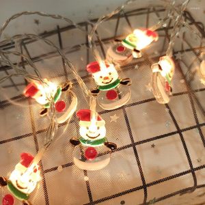 Strings Led String Lights Snowflake Snowman Santa Claus Christmas Tree Home Year Decoration