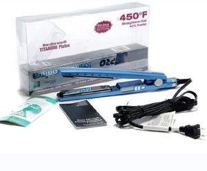 1 3/4 Professional Fast Hair Straighteners hair's Iron flat iron nano titanium 450F temperature Plate EU/US plug