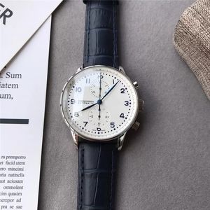 U1Top AAA 11 estilo High-end Quality Watch Pilot 41MM Portugieser Chronograph vk Automatic 2813 Movement Mens Watch 316L Steel Case Dial Leather Strap Gents Watches