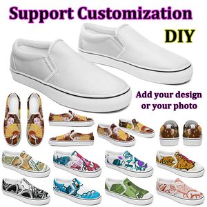 Men Women Custom Pattern Shoes DIY Canvas Shoe Fashion Customized Designer Sneakers Add Your Design Casual Shoe Outdoor Slip on Skateboard Sports Trainers
