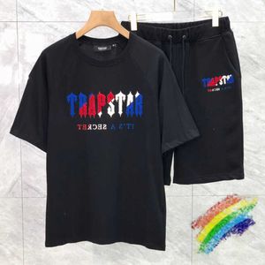 Męskie koszulki ręcznik haftowany kolorowy litera T Shirt Mężczyzn Kobiet Styl Style Bawełny T-shirt TEE TEE T221130