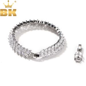 Bracelet Chain the Bling King mm Wheat Shape Cz Plus Extension Link Iced Out Cubic Zirconia Luxury Hiphop Jewelry