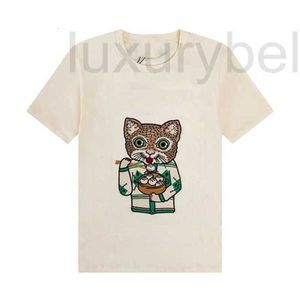 Men's T-Shirts designer 2022 Men And Women Cat Eat Made in Italy Print Graphic Tee Short Sleeve Loose Crew Neck T Shirts Breathable Summer Oversized Clothe Big RA1G