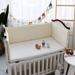 Bed Rails 100 Waffle Crib Bumper Pads born Baby Around Cushion Cot Protector Pillows Room Decor 200x28cm 221130