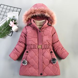 Down Coat Baby Clothes Girl Jacket Autumn Winter Fashion Huven Långt tjockt för ytterkläder Warmjjacket 221130