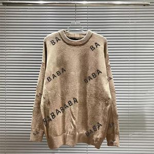 Erkek tasarımcı kazakları retro klasik lüks sweatshirt erkekler ve kadınlar mektup nakış yuvarlak boyun rahat yüksek kaliteli jumper moda erkek pra