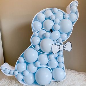Dekoracje świąteczne 73 cala słonia kształt mozaiki Ramka Baby Shower Balon Balon Balon Pudełko Dzieci urodziny
