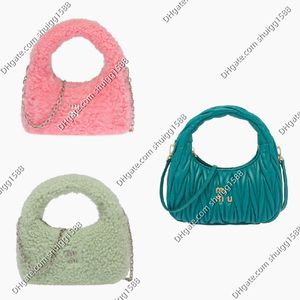 고품질 클래식 체인 숄더백 여성 패션 캐주얼 핸드백 지갑 Mi Wander Sheepskin Mini Hobo Bags 럭셔리 지갑 여성용 크로스 바디 백 Hobos Totes