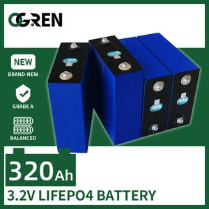 3.2V 320AH 310AH LIFEPO4 1/4/16PCS Bateria recarregável Pacote de lítio fosfato Solar Cell for RV Golf Cart Boat Forklift