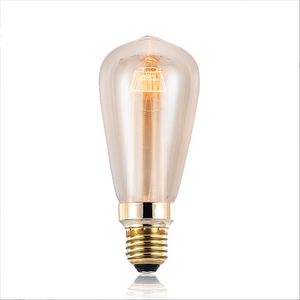 Gloeilampen st64 lichtgeleiderkolom - tawny retro acryl kolom LED -lamp