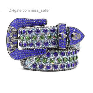 Designer Belt Bb Simon Diamond Belt Brilliant Nail Beads Inlaid Diamond Waist Seal Gun Color Pure Handmade Individuality Street Cool Style