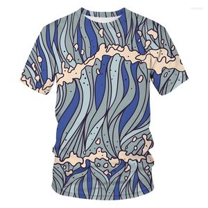 Men's T Shirts Fashion T-shirt Summer Short-sleeved 3D Abstract Pattern Print Sports Fitness Shirt Loose Streetwear Men Clothing
