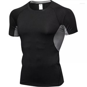 Мужские рубашки качество футболка быстрого сухого человека CrossFit Gym мужчина Rashguard спортивная одежда сжатие фитнес
