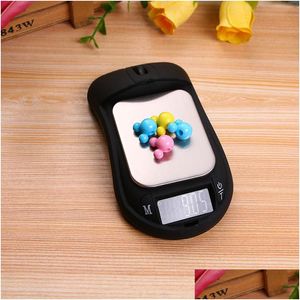 Weighing Scales 200G/0.01G Mouse Jewelry Electronic Digital Scales Portable Mini Pocket Scale Precision Digitals Kitchen Creative Gi Dhyzv
