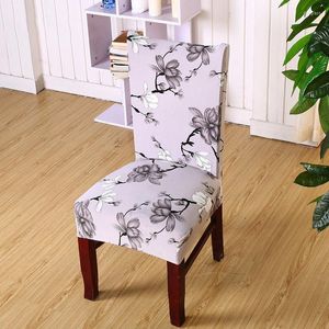 Pokrywa krzesełka nowoczesne domowe druk geometryczny spandeks elastyczna okładka zdejmowana używana do jadalni biuro gałęzi weselnej fase