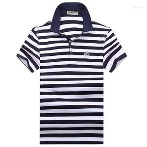 Polos męski 10xl Wysokiej jakości marka koszuli w paski męskie koszule polo 2022 Casual Cotton Camisa Masculina oddychająca hombre