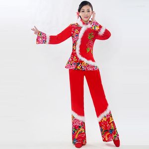 ステージ着用中国のハンフヤンコ服のコスチュームファン女性サブアダルトエスニックダンスウィンターフォークウーマン