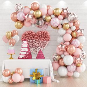 Juldekorationer Macaron Balloon Garland Arch Kit 1st Birthday Party Decoration Kids Br￶llop F￶delsedag Ballong Baby Shower Confetti Latex Baloon 221201