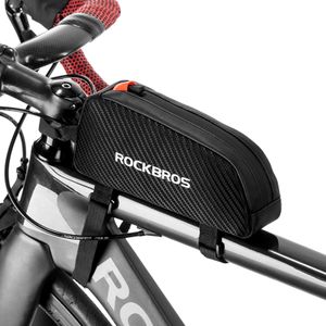 パニエバッグロックブロス防水自転車フロントフレームトップチューブ自転車ポーチロードマウンテンの大容量サイクリングストレージ221201