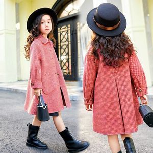 Cappotto Parka lungo per ragazze Cappotti invernali Rosso Abbigliamento per bambini Giacca per bambini Abiti Outwear per 6 8 9 10 11 12 anni 221130