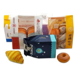 Disposable Take Out Containers Kraft Paper Toast Bag Disposable Containers With Clear Window Food Baking Packaging Bags Oil Dhgarden Dh9Jn