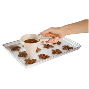 Attrezzi per torte Glassa alla crema Cioccolatini Separatore di liquidi Bianco Tenuto in mano Cucina Gadget pratico Imbuto Strumento per cuocere la torta 1 8Jb J2 Drop De Dhbpj