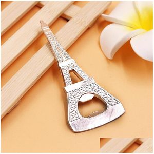 Abridores abridor de garrafas de novidades Eiffel Tower Designs Alloy Hollow Out cerveja abridores para lembranças de casamento Creative Practical 2 Dhgarden Dhswv