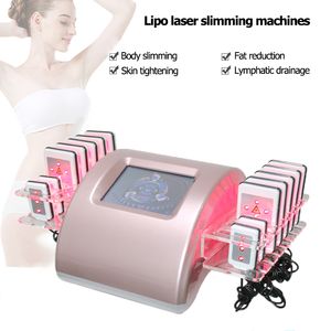 Tragbare Lipo-Laser-Körperkontur-Ausrüstung, Lipolyse-Maschine, Gewichtsverlust, Laser-Lipo-Fettreduzierungsmaschinen, 14 Pads