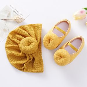 First Walkers Toddler Baby 0 12M Soft Sole Non Slip Crib Shoes For Girls born Princess Wedding With Hat Everything 221130