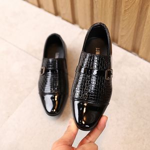 Sneakers Children's Leather Shoes For Boys Toddlers Kids Flats Party Wedding Mal Occasions Performance Show Stage 221130