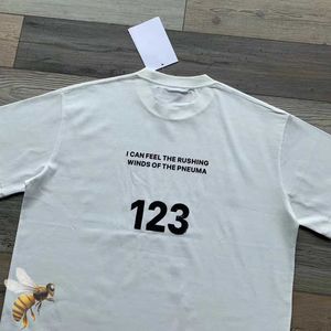 T-shirt maschile Grande numero 123 Incontro in chiesa Stampa RRR123 T-shirt oversize Tessuto pesante T221130
