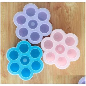 Baking Moulds Diy Kids Food Boxes Sile Cake Mold Storage Container Zer Tray With Lid 7 Holes Egg Bites Mod Kitchen Baking To Dhgarden Dhsjv