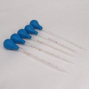 1ml 2ml 3ml 5ml 10ml Glass Graduated Pipette With Rubber Bulb Lab Chemistry Dropper Dispensing Supplies