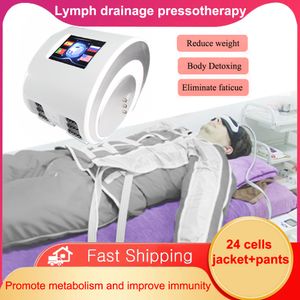 3 В 1 FAR инфракрасная Pressotheraie Lymphatic Drain Massage Device Salon Использование ноги давление воздуха расслабляет боли в брюках.