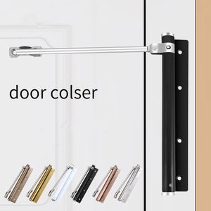 Door Locks Stainless Steel Closers Simple Household with Adjustable Springs and Automatic Cushioning Light 221201