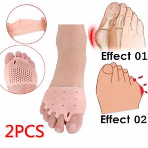 Foot Treatment Delysia King 2pcs Hallux Valgus Straightener Orthodontic Toe Braces For Care Silicone Comfortable 221201