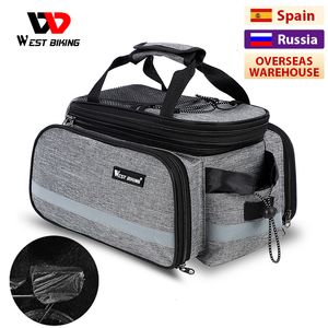 Panniers Bags West Bicking Bike impermeável Bike Batch Pack Piccling 1025L Bicicleta traseira traseira Rack com tampa de chuva 221201