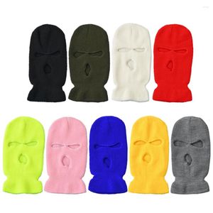 Bapas de bicicleta de ciclismo de esqui quente de inverno 3 buracos balaclava capuz tampa de face máscara de face completa para caminhada ao ar livre para correr para correr