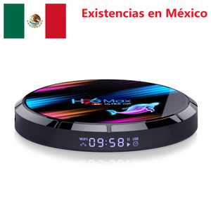 MÉXICO ESTOQUE H96 MAX X3 CAIXA DE TV Android 9.0 Amlogic S905X3 4GB 32 GB 2.4G 5G WiFi BT 1000M Lan 8K