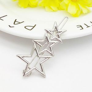 Hair Accessories 1pcs Metal Star Pins Kid Girl Baby Butterfly Clips Woman Girl's Styling Holding Tools Section Clamps Salon