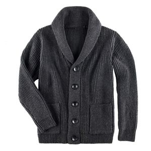 Mens Sweaters Men Shawl Collar Cardigan Classic Autumn Winter Male Warm Cotton Pullover Knitwear Clothes Single Button 221130