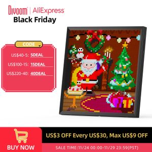 Frames Divoom Pixoo 64 Digital Po Frame with 64x64 Pixel Art LED Picture Electronic Display Board Neon Light Sign Home Decoration 221201