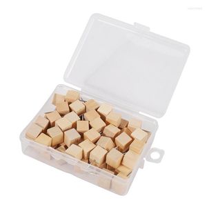 Candle Holders 60Pcs Square Wood Decorative Push Pins Head And Steel Needle Point Thumb Tacks For Pos Maps Cork Boards